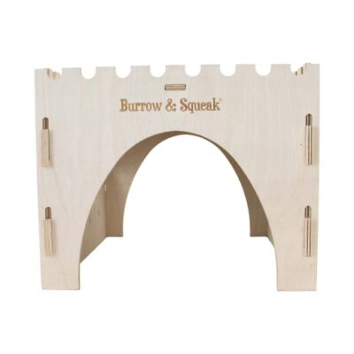 Burrow & Squeak Small Pet Wooden Castle (Flat Pack) - Image 4